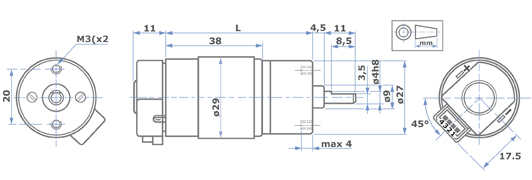 HL149-2S & HV155-2S Dimensions