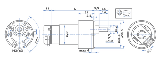 RH158-2S & RH159-2S Dimensions